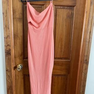 Hello Molly Coral Midi Dress